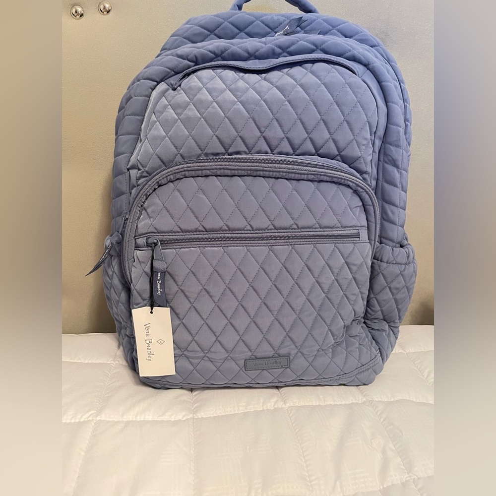 Vera Bradley Rssential Large Backpack in Rustic blue
NWT